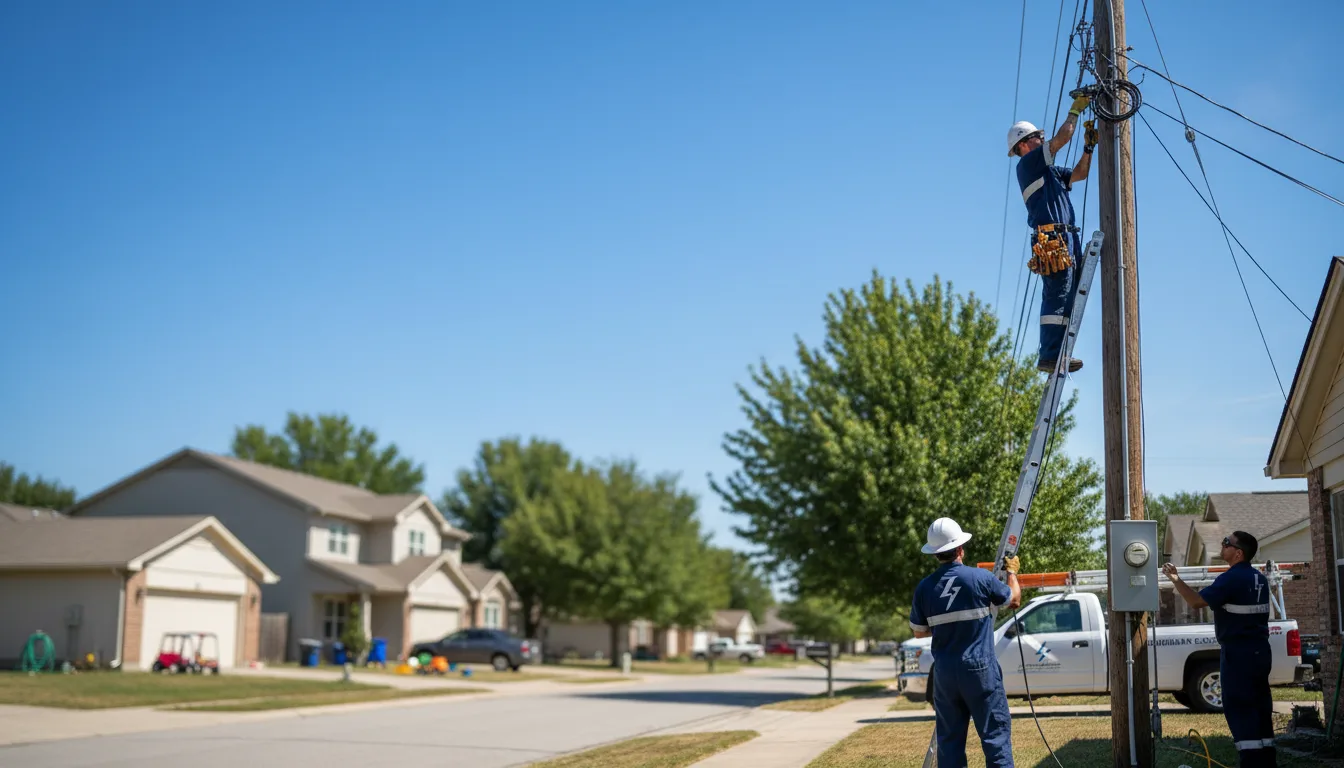 Residential electrician providing installation services in Blachly, OR